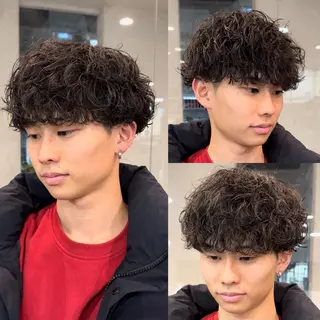 パーマ メンズ 年間2000名担当◎ パーマ職人/仲原佑樹のヘアスタイル