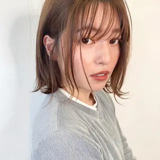 ミディアム カラー Sana / 韓国ヘア / カラーのヘアスタイル