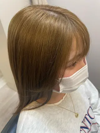 セミロング kraemer福岡所属・Lisa/髪質改善 /ブリーチカラーのヘアスタイル