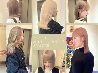 セミロング カラー 韓国/艶感/レイヤー AVANCE難波店のヘアスタイル