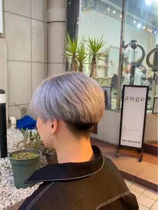 ショート カラー AMRITA所属・men'sカット パーマ🫧シオンのヘアスタイル