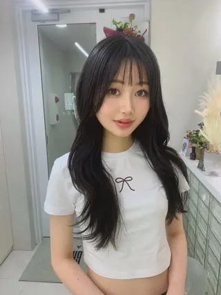 カラー ANN GAGAのヘアスタイル