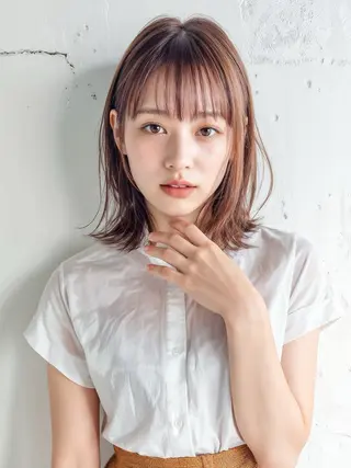 ミディアム カラー パーマ TV出演&受賞歴有☆ 宮本輝正のヘアスタイル