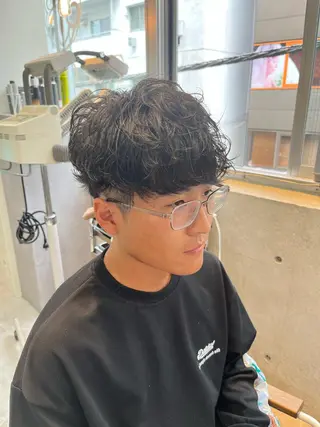 パーマ メンズ 【店長】メンズ職人 短髪　ハイトーン🔥のヘアスタイル