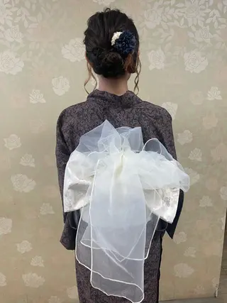 ロング ヘアアレンジ 徳留 もも花のヘアスタイル