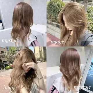 ロング カラー 韓国ヘア🇰🇷透明 感カラー/yui💞のヘアスタイル