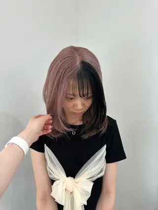 セミロング カラー ULu. Manamiのヘアスタイル