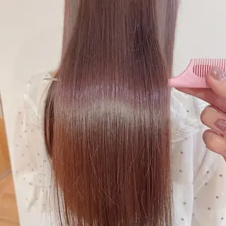 ロング カラー なつき/艶ピンク/ girly hairのヘアスタイル