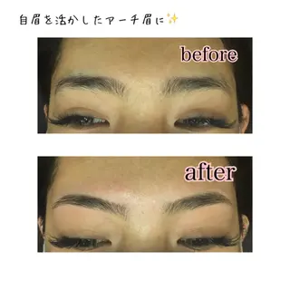 ミディアム カラー パーマ ヘアアレンジ ネイル マツエク・マツパ 眉毛サロン DUAL 恵比寿の眉毛・アイブロウイメージ