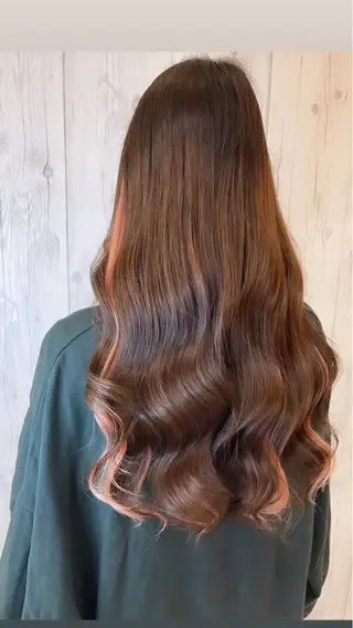 ロング カラー 名古屋のピンク好き かずくん🦩のヘアスタイル