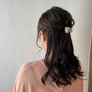 セミロング 為近日向子🐥暖色 💘顔周りカット🌈のヘアスタイル