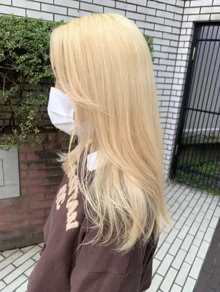 ロング カラー 遠藤沙也加 /レイヤーカットのヘアスタイル