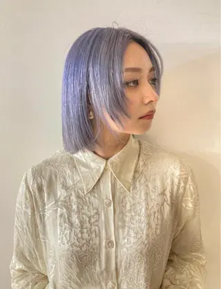 ミディアム 🫧艶ハイトーン ブリーチ🫧シモのヘアスタイル