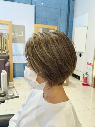 ショート ショート白髪染め無料 ／河瀬謙介のヘアスタイル