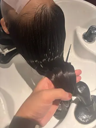 ロング 似合う赤み消しカラー ＊こうき［恵比寿］のヘアスタイル