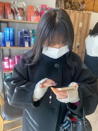 セミロング カラー パーマ指名No1 /namiのヘアスタイル