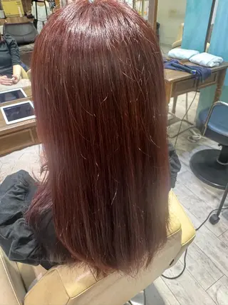 ミディアム カラー 豊田 さくらのヘアスタイル