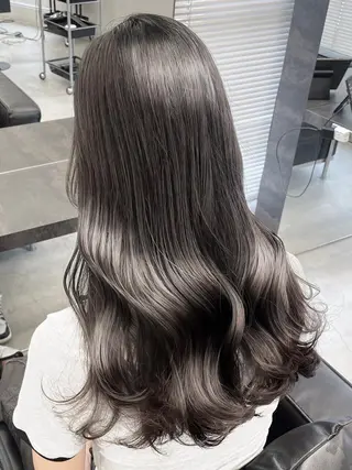 ロング 🌸韓国カラー🌸 髪質改善🌸桃花のヘアスタイル