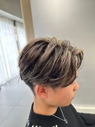 カラー パーマ メンズ 立川/過去1の毛流れ パーマ/しゅーとのヘアスタイル