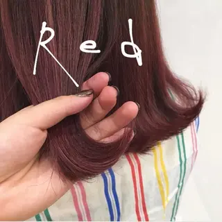 ミディアム カラー hina☺︎ 髪質改善/ストレートのヘアスタイル