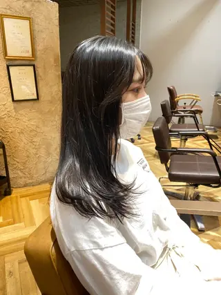 セミロング 美髪改善・ブリーチ tadasuke⭐️のヘアスタイル