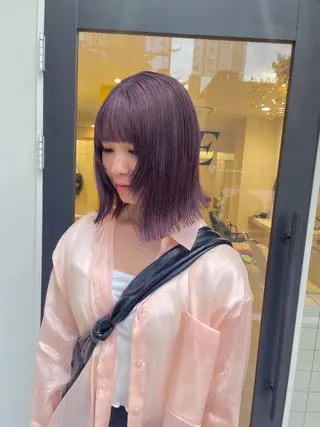 ミディアム カラー Koto🌿 ブリーチなしカラーのヘアスタイル