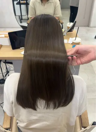セミロング 池袋カラー 美容師🫧SONAのヘアスタイル