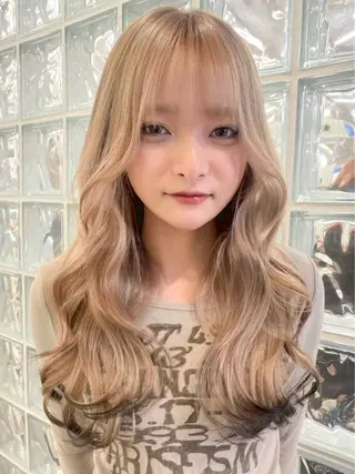 ロング カラー hatano kahoのヘアスタイル