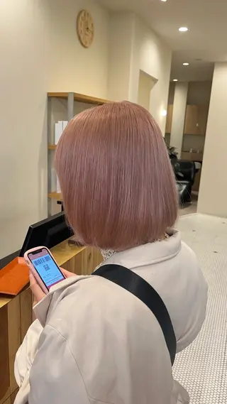 ミディアム 韓国レイヤーカット/ ハイトーン/マアヤのヘアスタイル