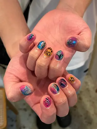 ネイル 文 /個性派ネイルのネイルデザイン