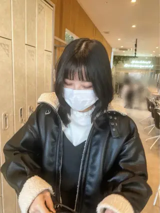 ミディアム RIN 京都美容室 ✴︎透明感カラー✴︎のヘアスタイル