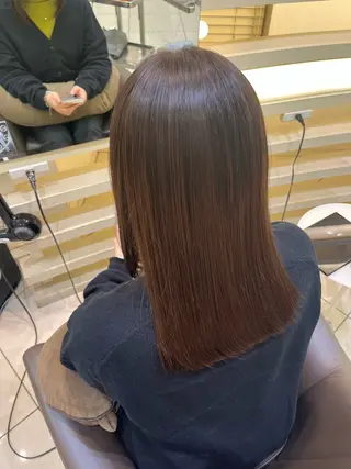 カラー パーマ 縮毛矯正/艶髪/ チホリのヘアスタイル