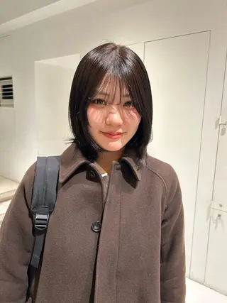 セミロング モテ髪💞ツヤカラー ˚✧₊amuのヘアスタイル
