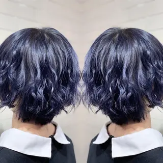 ショート カラー ヘアアレンジ 髪質改善×ハイトーン 中田啄也のヘアスタイル