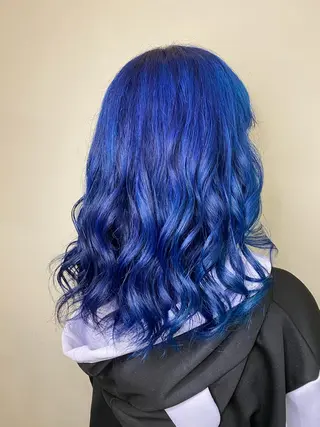 ミディアム ゆぴ☾‪/推しカラー /ハイトーンのヘアスタイル