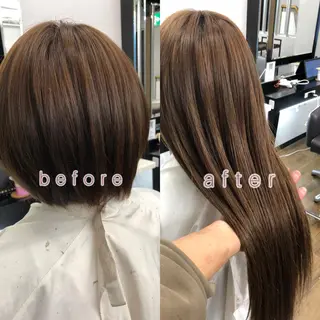 ロング ヘアアレンジ alpha. カラーエクステ下妻のヘアスタイル