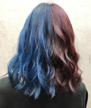 ミディアム カラー ヘアアレンジ ハイトーン/ワンカラ /レイヤー/ウルフのヘアスタイル