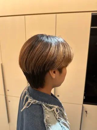 メンズ レイヤー小顔ショート 吉田ジョウのヘアスタイル