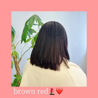 ミディアム カラー aoi/暖色カラー/ プツッとボブ🎀のヘアスタイル