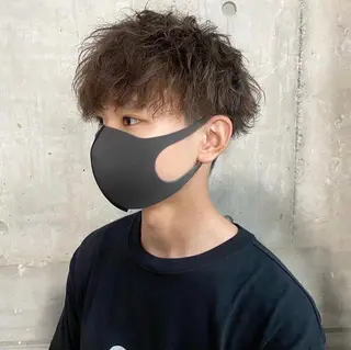 パーマ メンズ 曲がる縮毛矯正✨️ パーマ🌀 晃哉‎のヘアスタイル