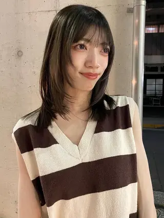 ミディアム ACQUA所属・カットモデル大募集！ ACQUA ・eriのヘアスタイル