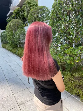 ロング カラー ヘアアレンジ 🩶【推しハイトーン 】yuzu🩶のヘアスタイル