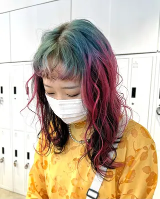 ミディアム カラー ちょめ/八王子 ZEST emuのヘアスタイル