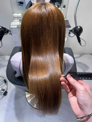 セミロング 透明感♡グレージュ ♡ミルクティー♡のヘアスタイル
