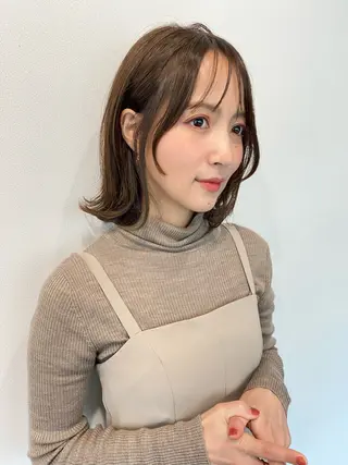 ミディアム VLOW nex the salon所属・韓国風/髪質改善/ ナガヤアキラのヘアスタイル