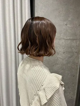 ショート パーマ ロングパーマ木村 ボブパーマのヘアスタイル