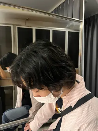 パーマ ヘアアレンジ メンズ モデル様募集 えのもとりき🏄のヘアスタイル