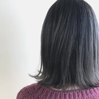 ミディアム カラー グランジヘア 無造作ヘアHYUGAのヘアスタイル