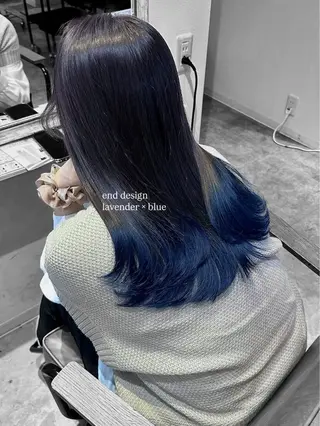 ロング カラー ura/デザイン/ ハイトーン/個性派のヘアスタイル