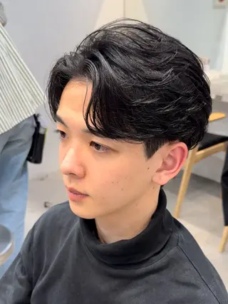 ショート カラー パーマ メンズ Men's salon fifth 渋谷【メンズサロン フィフス】所属・fifth/堀 佳樹のヘアスタイル
